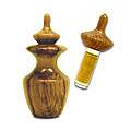 Hand-crafted Myrtlewood Oilholder w 1/4 oz Lily of theValley Oil