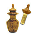 Hand-crafted Myrtlewood Oilholder w 1/4 oz Spikenard Oil