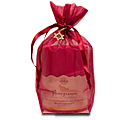 Pomegranate Pillar in Sheer Pouch w/Star of David