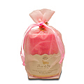 Rose of Sharon Pillar in Sheer Pouch w/Star of David
