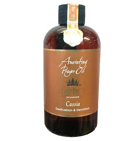 8 oz Cassia Oil w/ Red Decanter