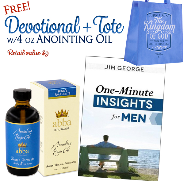 FREE SCRIPTURE TOTE & DEVOTIONAL W/ 4 OZ OIL