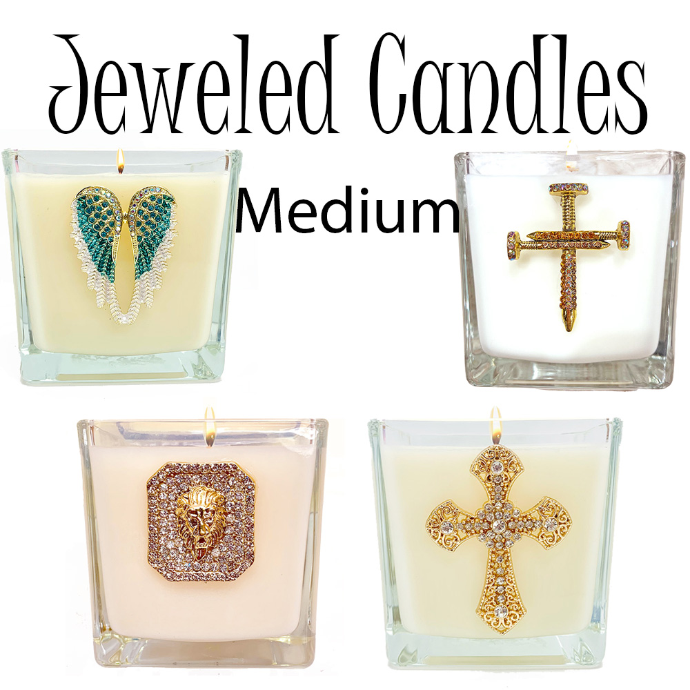 JEWELED CANDLES - 3"