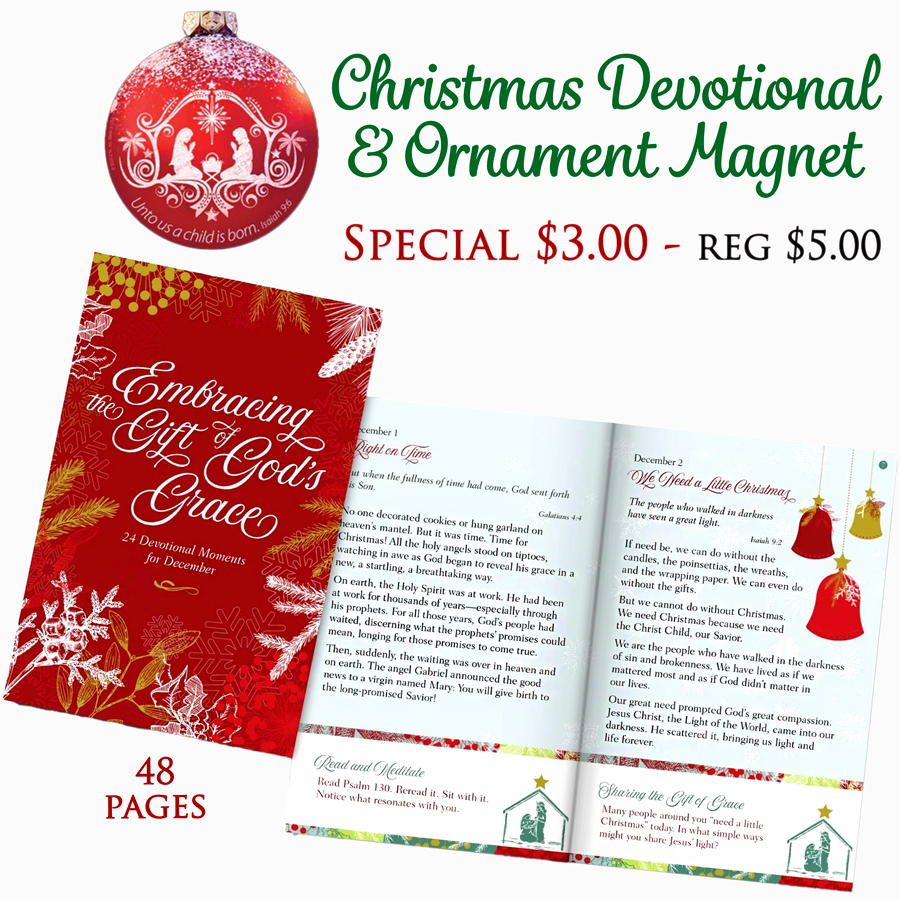 CHRISTMAS DEVOTIONAL & ORNAMENT MAGNET