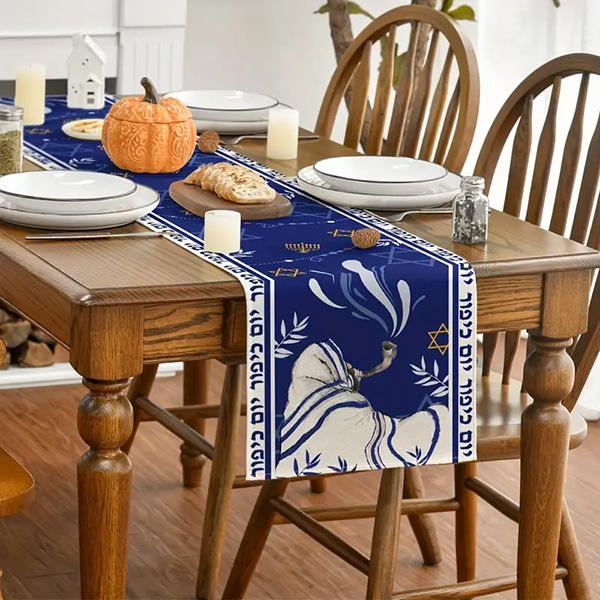 TABLE RUNNER -  JEWISH SYMBOLS