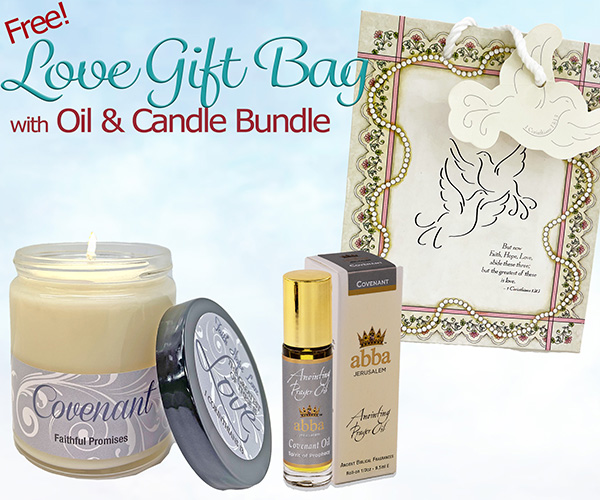 FREE "LOVE" GIFT BAG WITH OIL & CANDLE BUNDLE