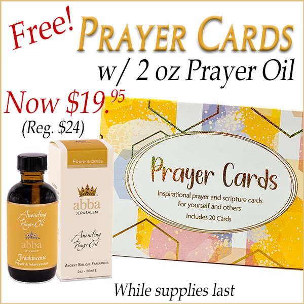 FREE PRAYER CARDS WITH FRANKINCENSE 2 OZ OIL