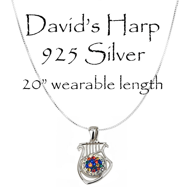 DAVID'S HARP 925 SILVER PENDANT -FINAL SALE