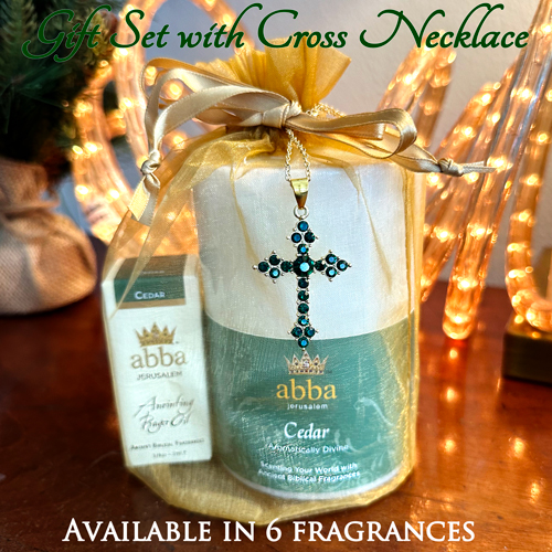 FREE CROSS NECKLACE  &  GIFT BAG with CANDLE & OIL