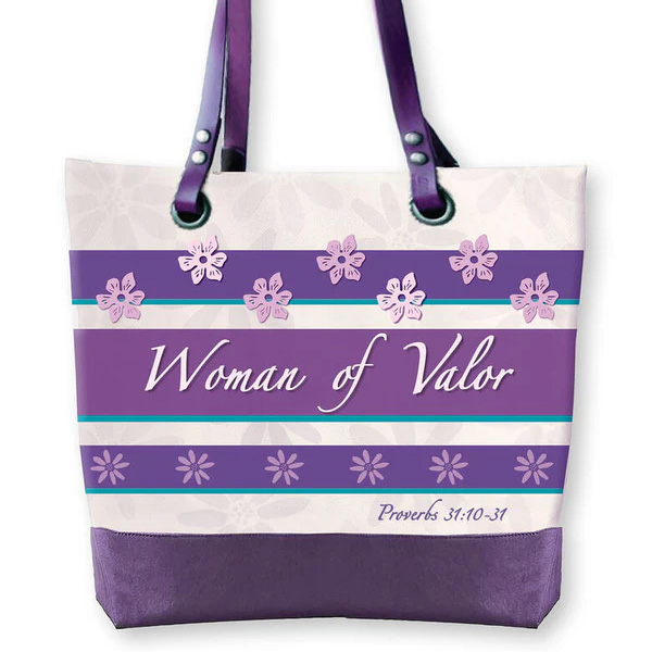 WOMAN OF VALOR TOTE BAG