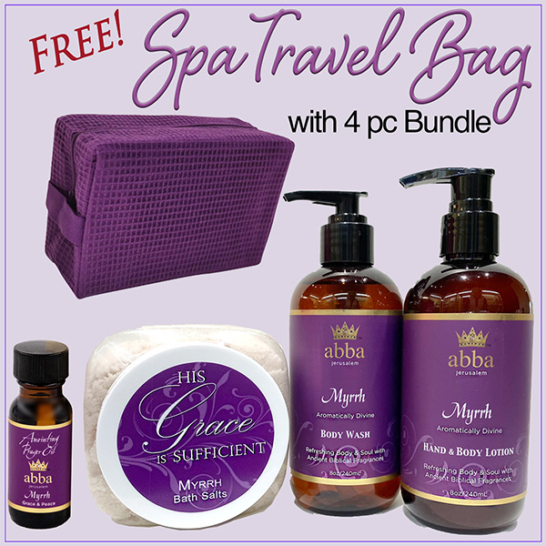 MYRRH 4 PC BUNDLE w/FREE TRAVEL BAG - SAVINGS OF $12!