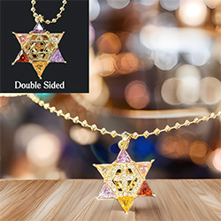 STAR OF DAVID STAINLESS PENDANT - DOUBLE SIDED