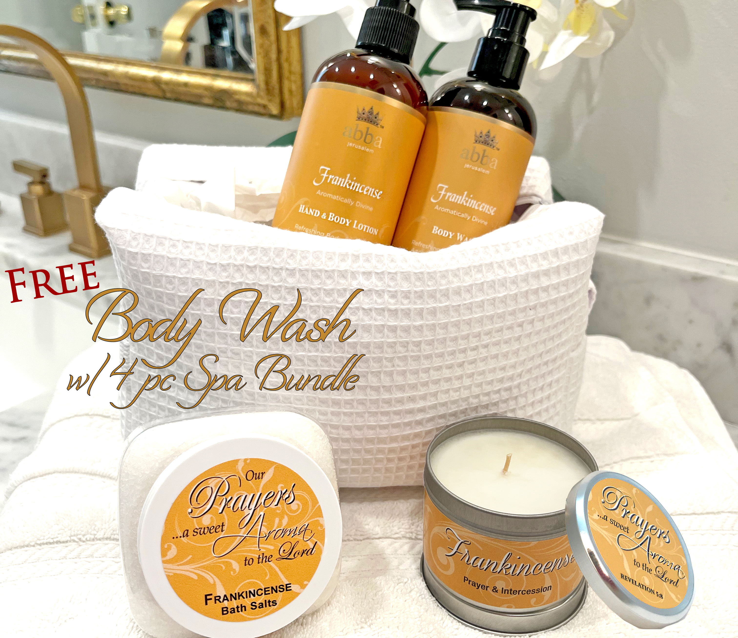 FRANKINCENSE 4 PC BUNDLE w/FREE BODY WASH - SAVE $10!