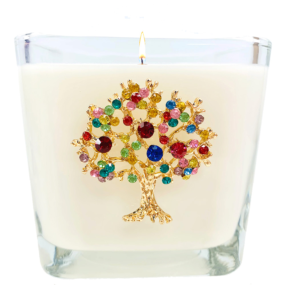 FRANKINCENSE & MYRRH TREE OF LIFE LARGE CANDLE