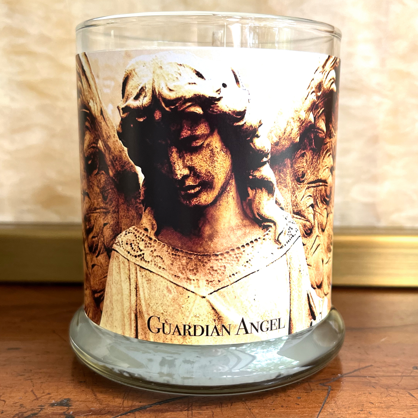 WILL SHIP 9/21 -GUARDIAN ANGEL CANDLE IN DIVINE MERCY