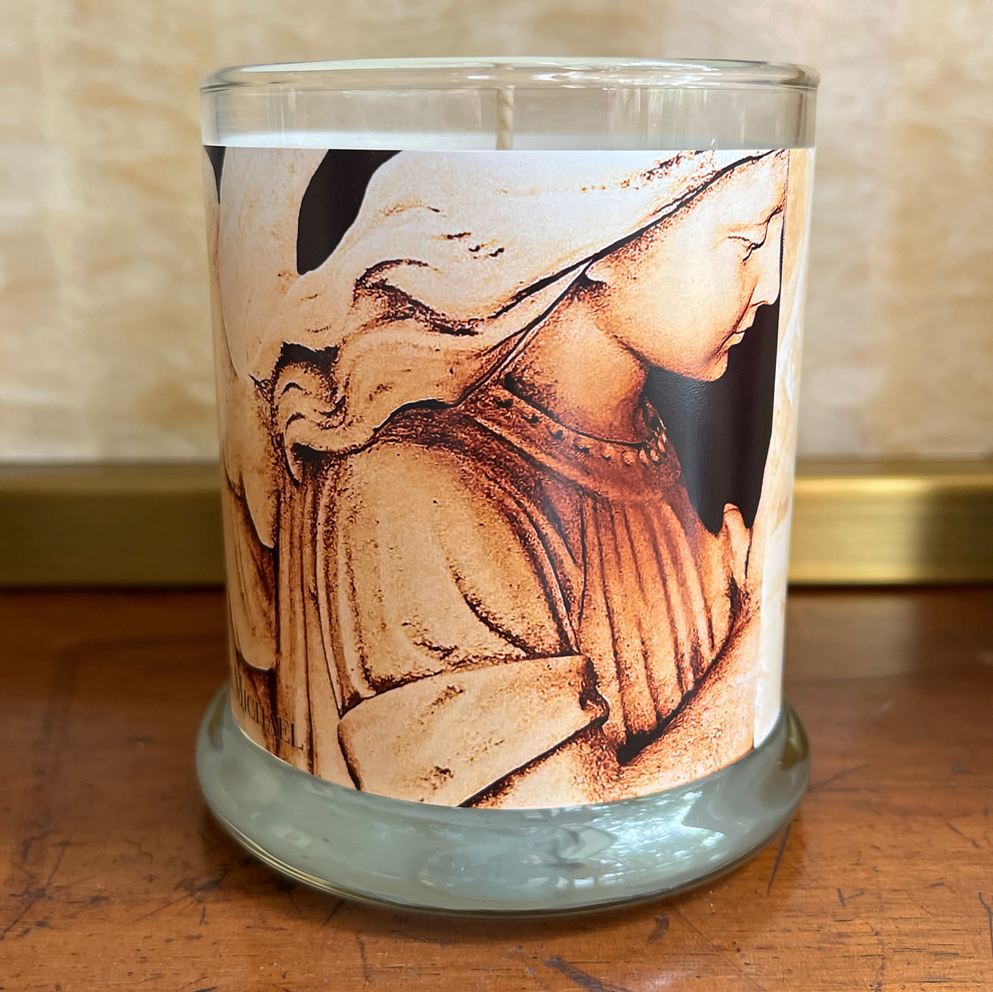 WILL SHIP 9/21 -ARCHANGEL MICHAEL-WARRIOR ANGEL CANDLE IN DIVINE MERCY