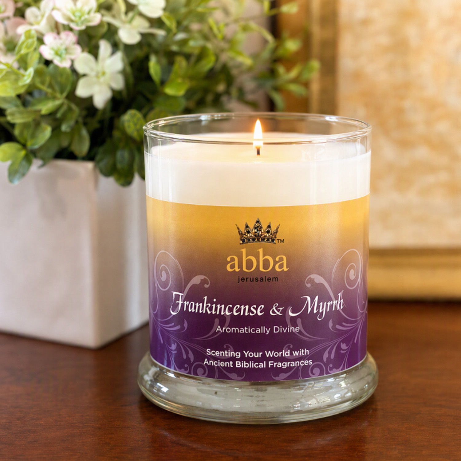 FRANKINCENSE & MYRRH GLASS CANDLE