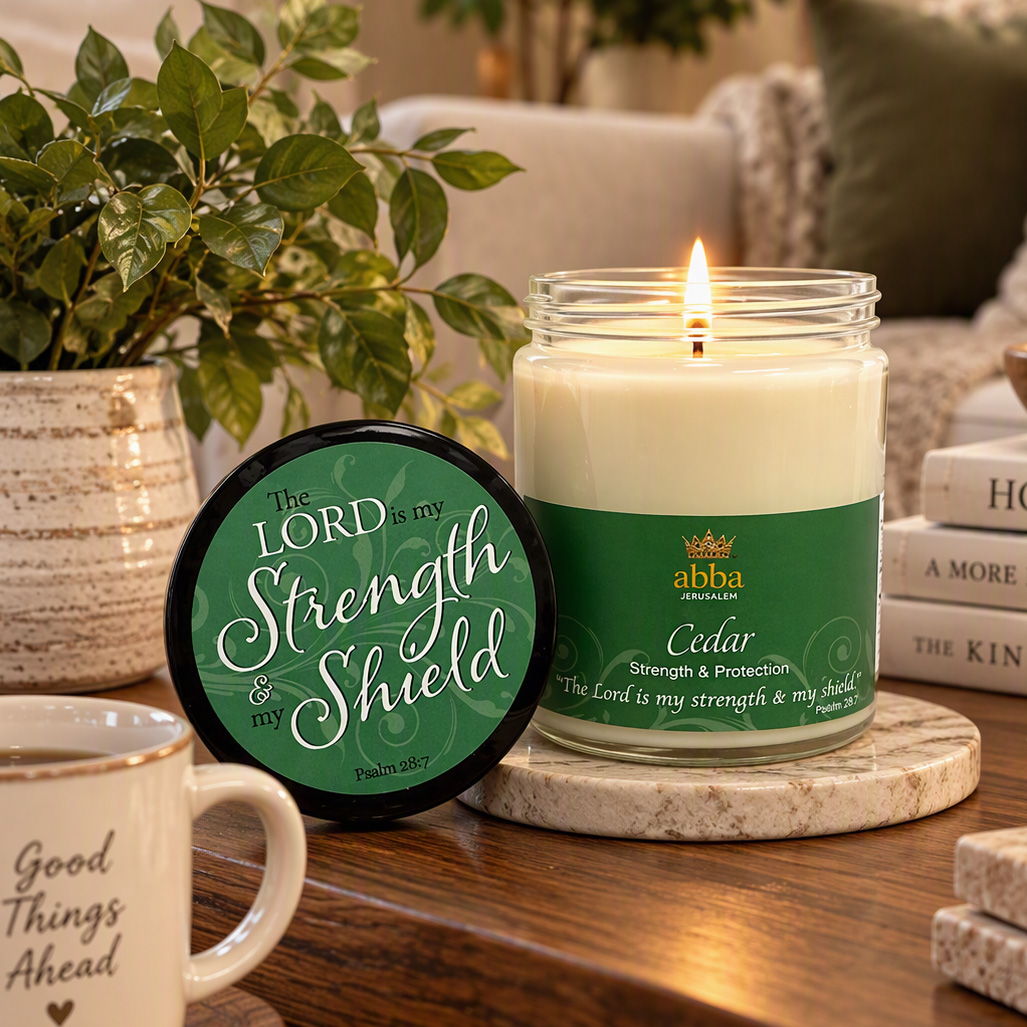 CEDAR SCRIPTURE JAR CANDLE