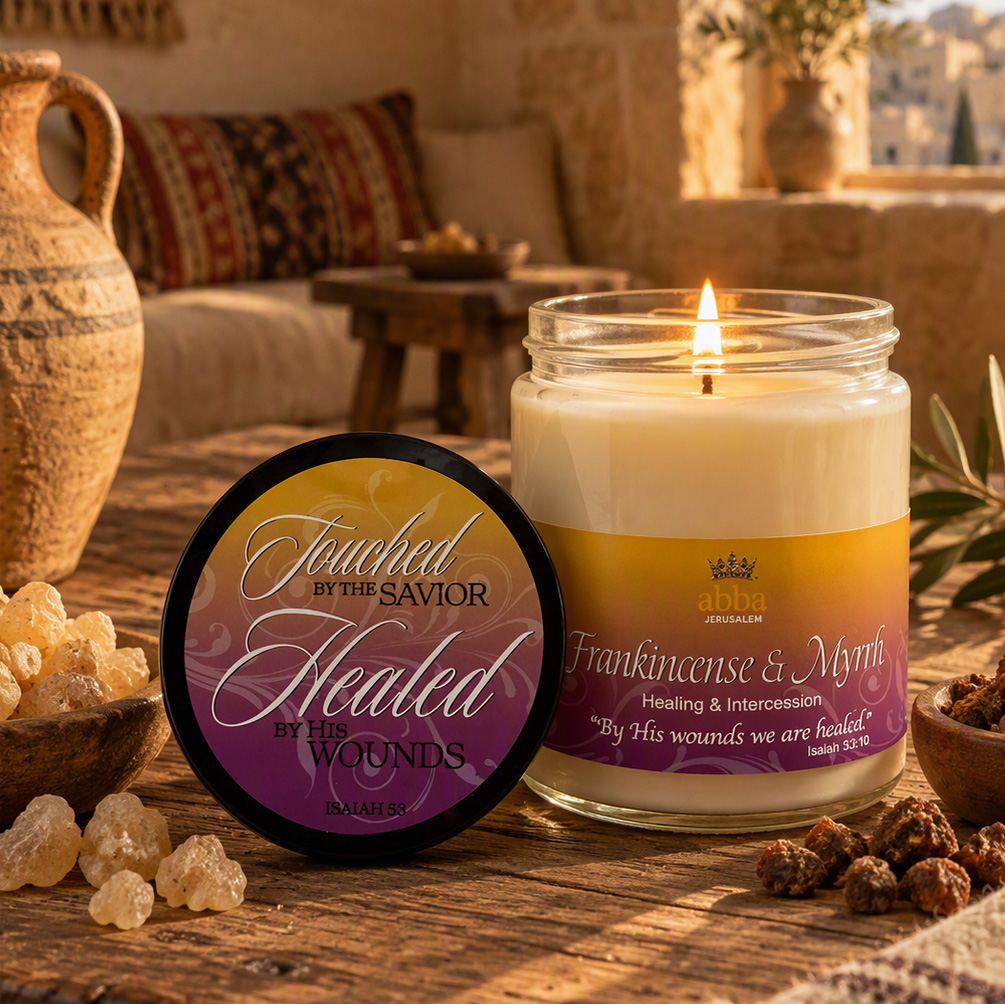 FRANKINCENSE & MYRRH SCRIPTURE JAR CANDLE